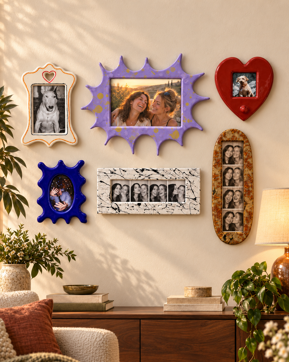 Ceramic photo frames