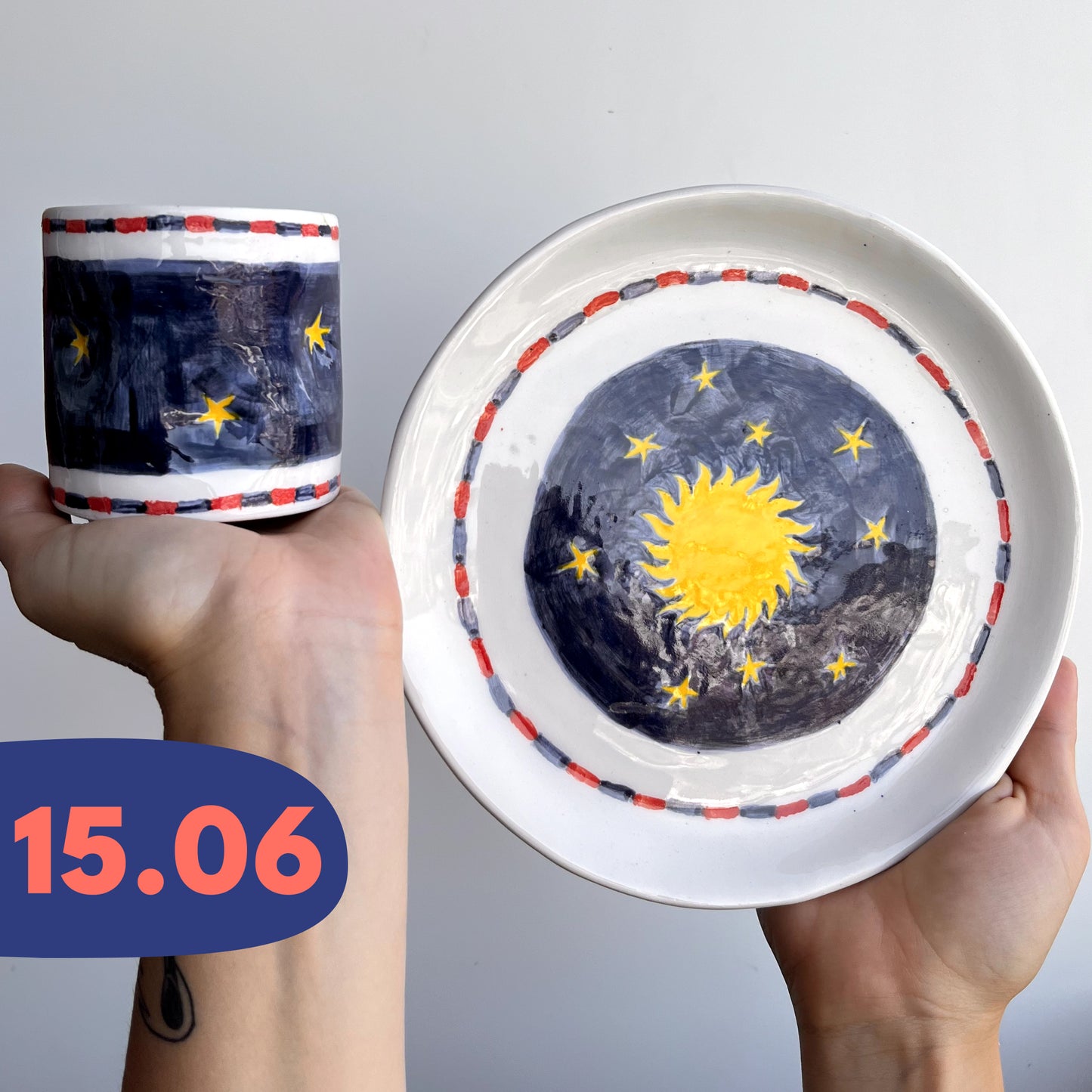 DRINK & DRAW: Painting of 2-3 ceramic pieces | workshop