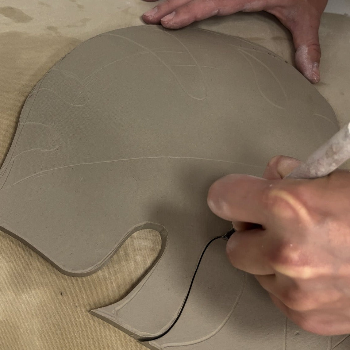 Ton & Wein: Blattteller | Workshop