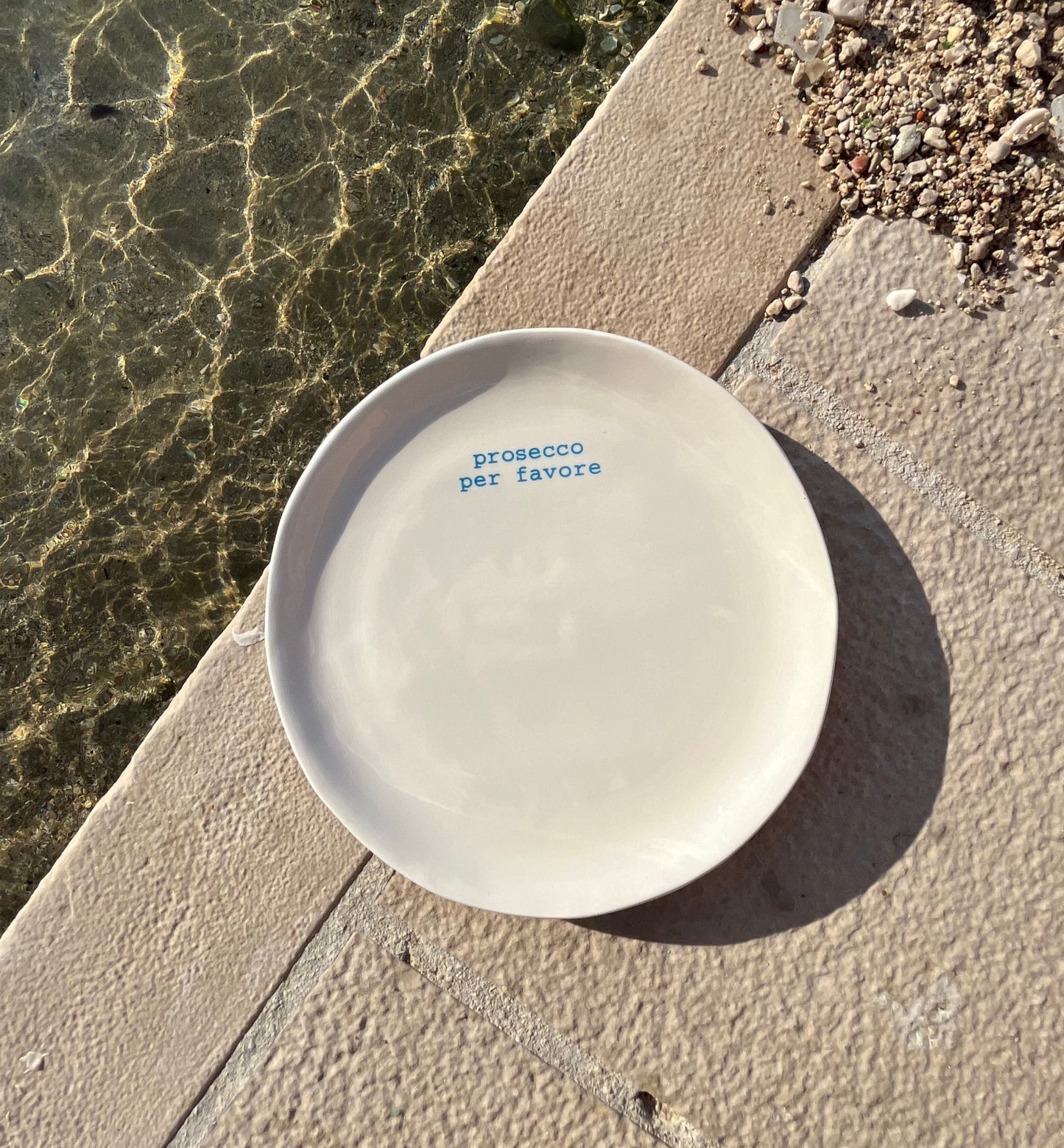 Ceramic plate "Prosecco per favore"