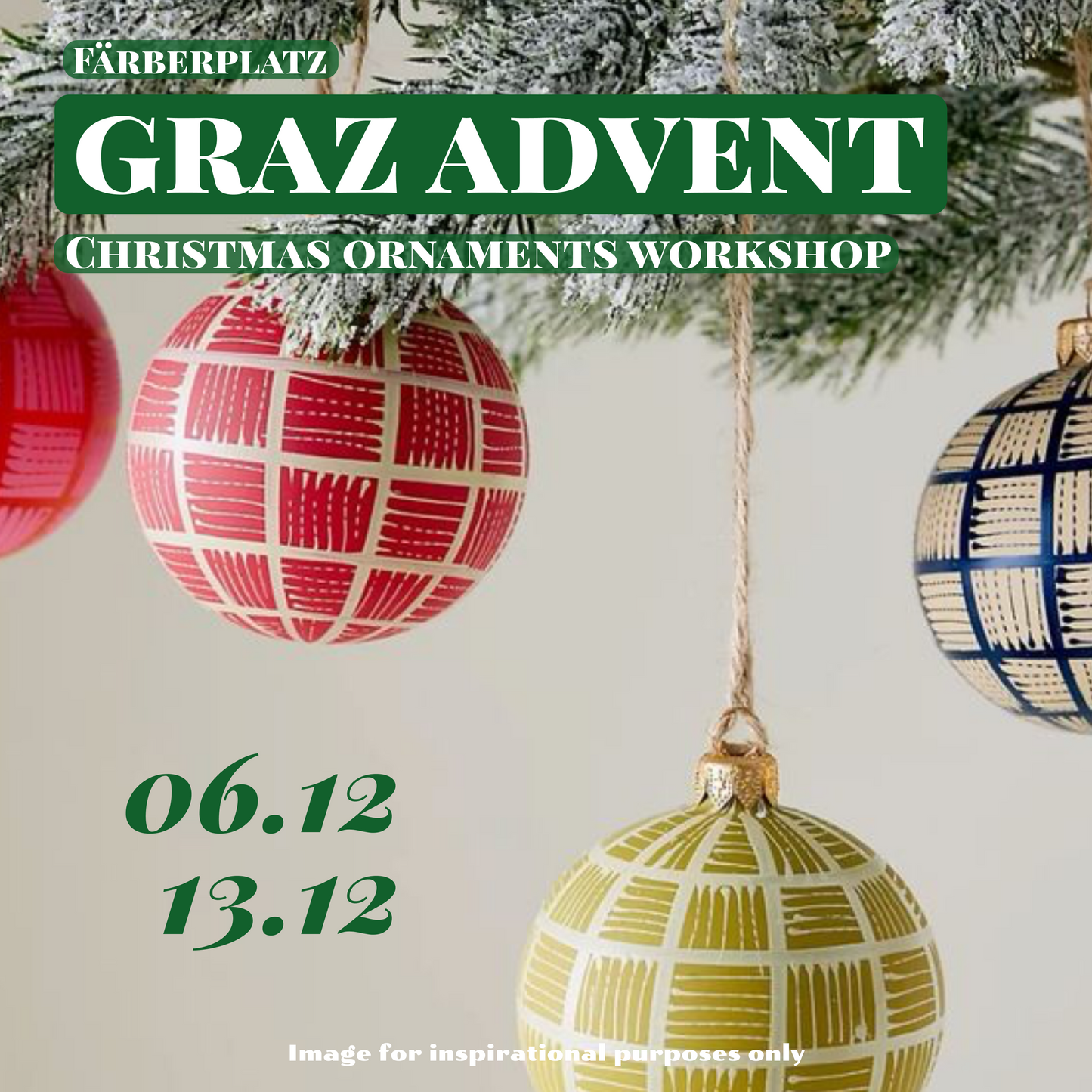 🤶 Advent Graz: Radionica izrade božićnih ukrasa