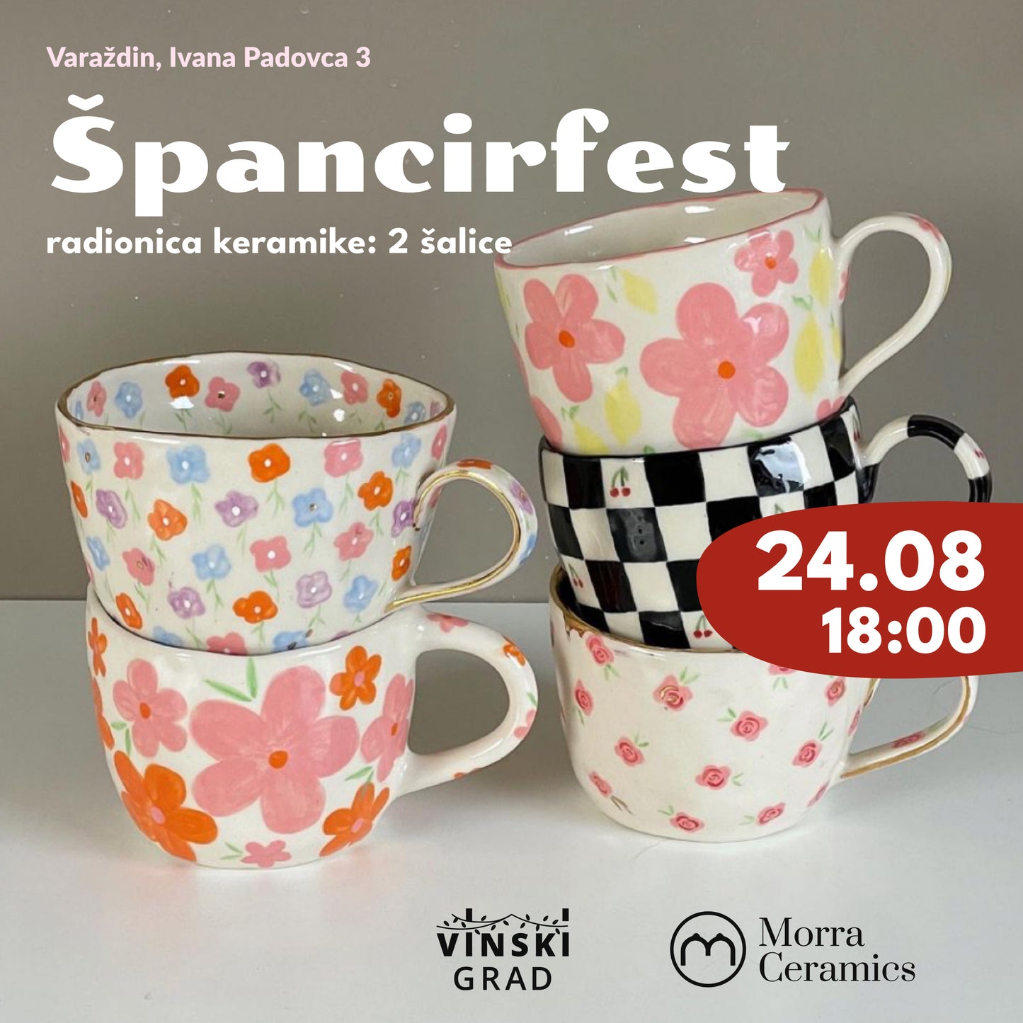 Clay & Wine by Tikveš | Set of 2 cups | Špancirfest | 24.08