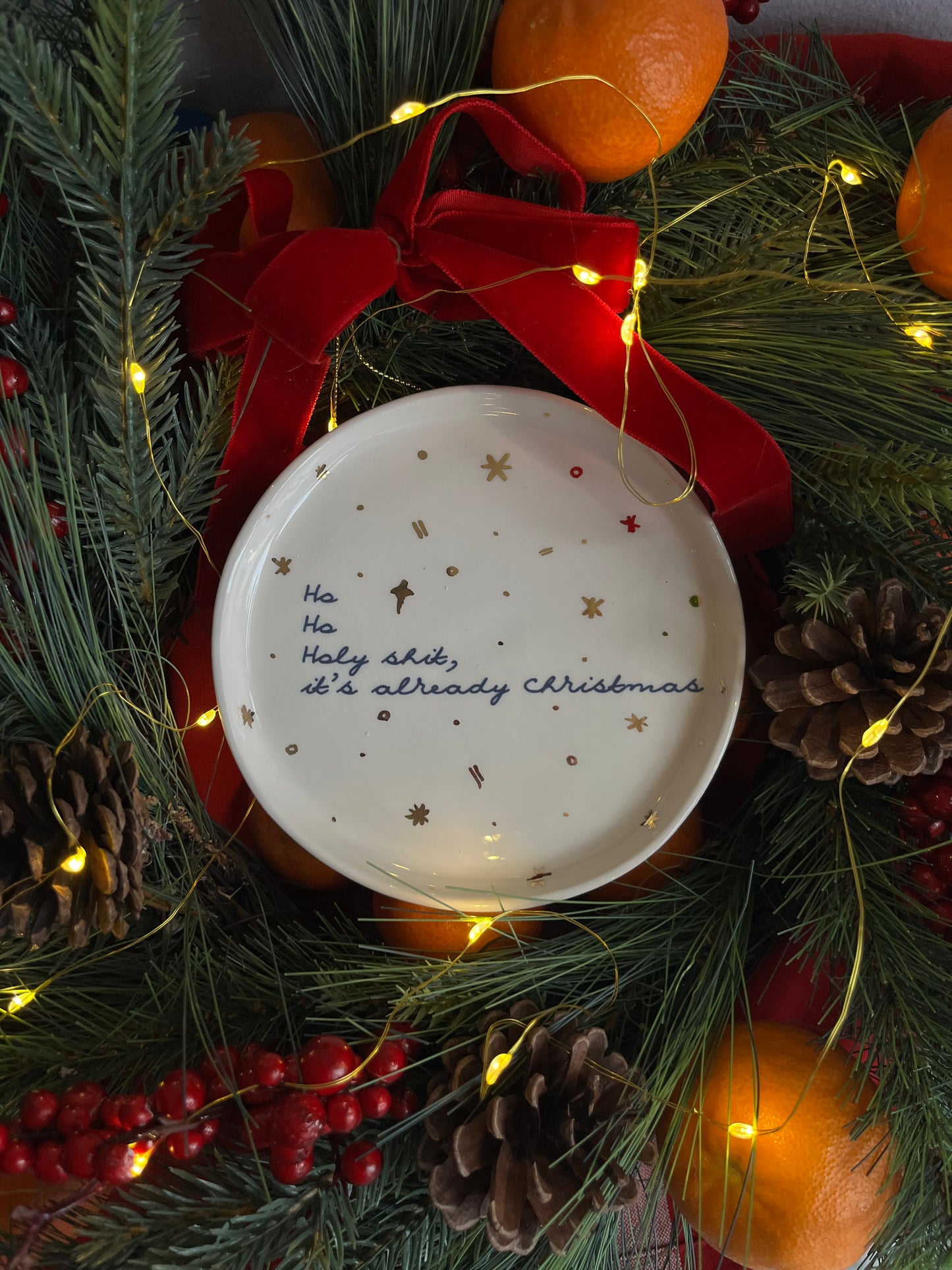 Plate Holy shit, it's already Christmas