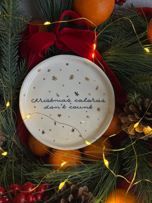 Plate Christmas calories don't count