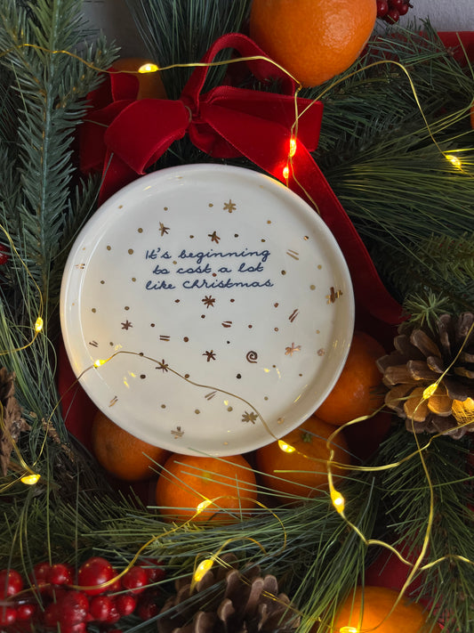 Plate It's beginning to cost a lot like Christmas