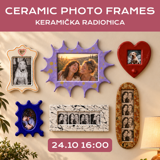 Ceramic photo frames