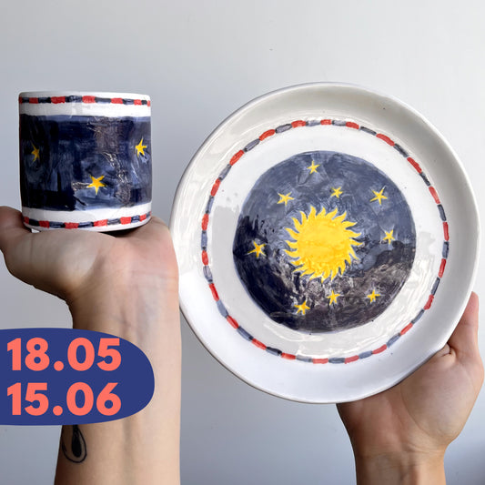 DRINK & DRAW: Painting of 2-3 ceramic pieces | workshop