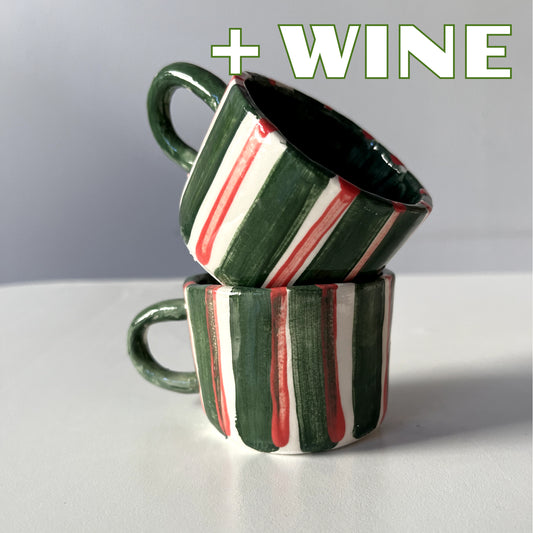 "Set of 2 cups" + WINE | workshop