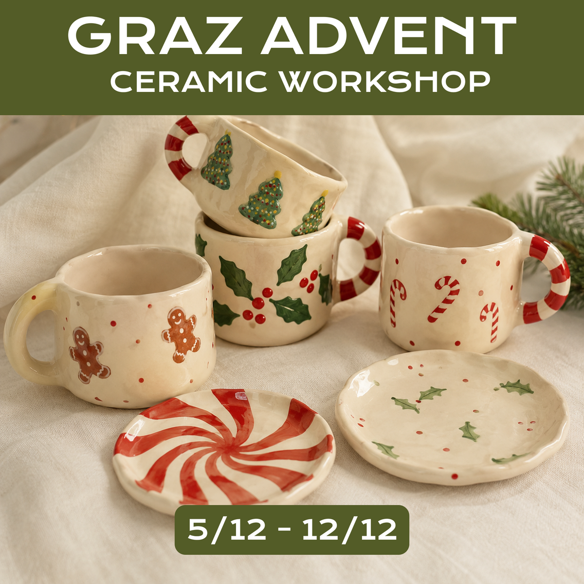🎄 Advent Graz: Weihnachtsbecher-Workshop