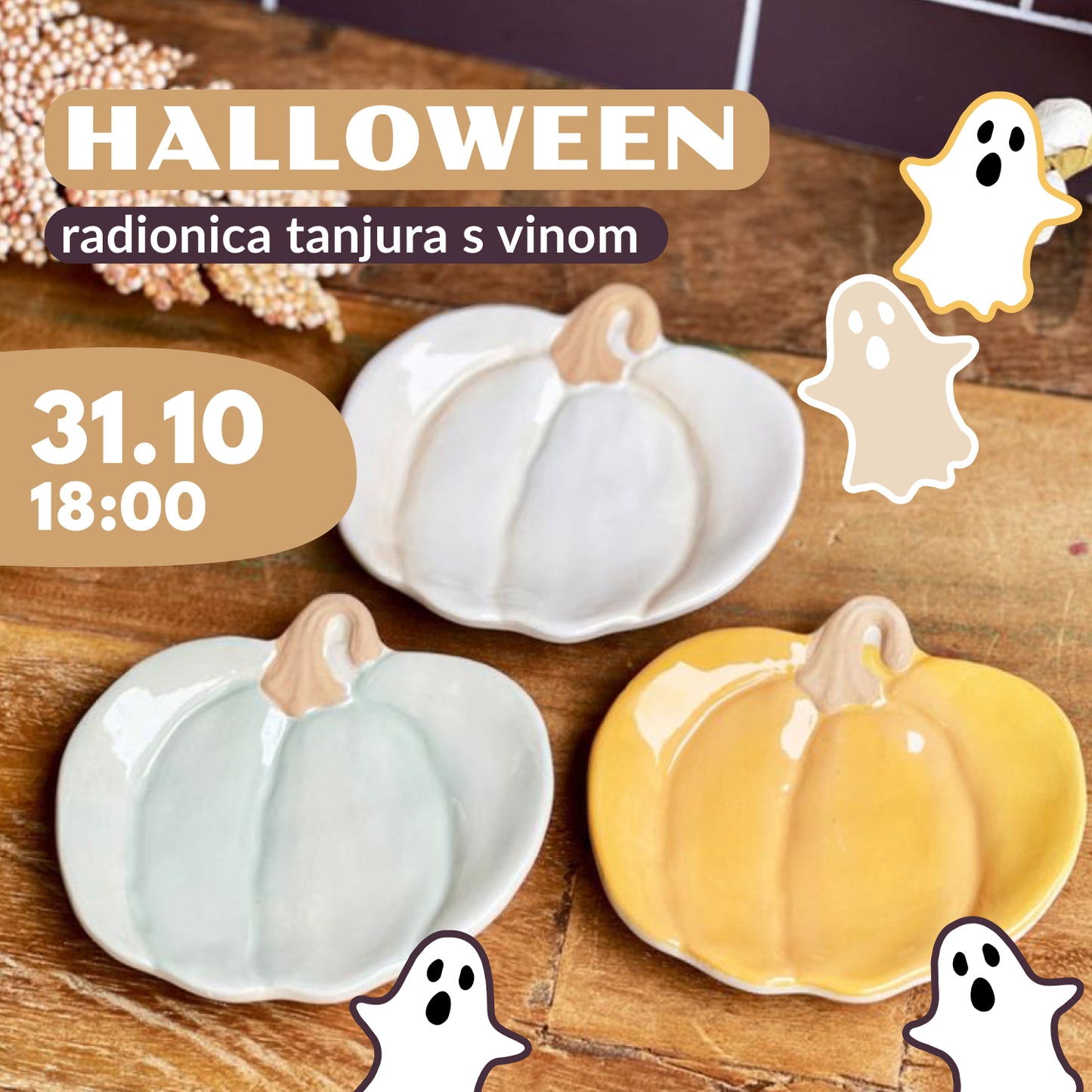 Halloween tanjuri | Radionica Gline & Vina