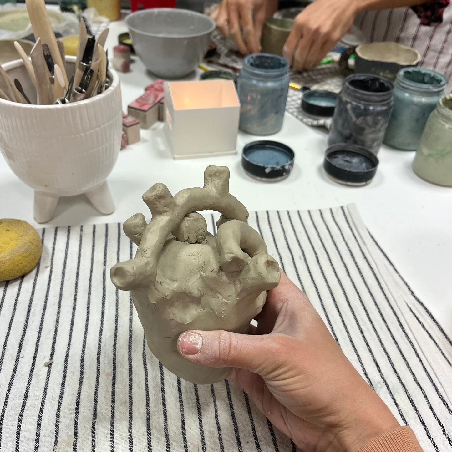 "Anatomical heart" ceramic workshop