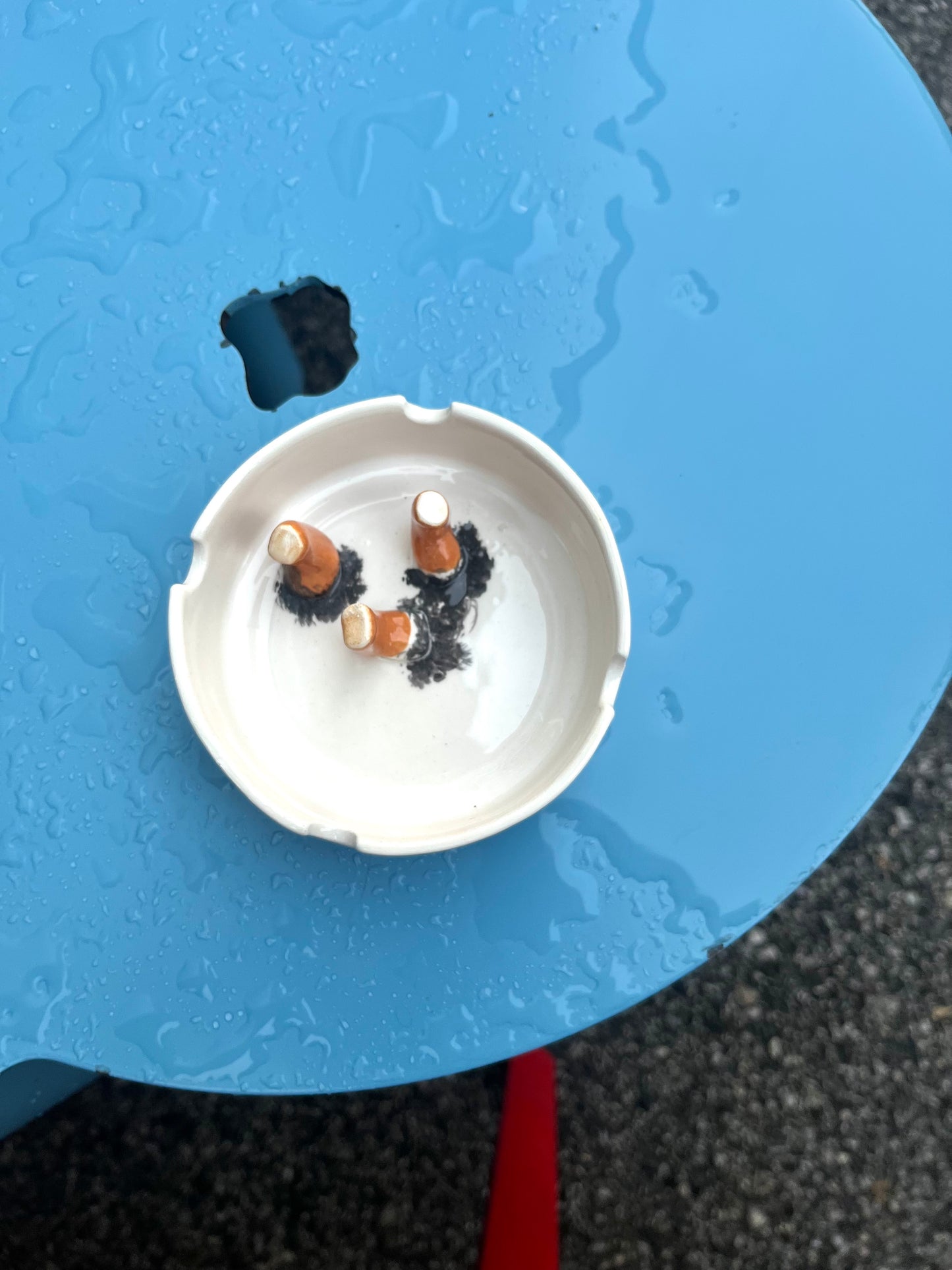 Ashtray/accessory holder full of cigarettes #1