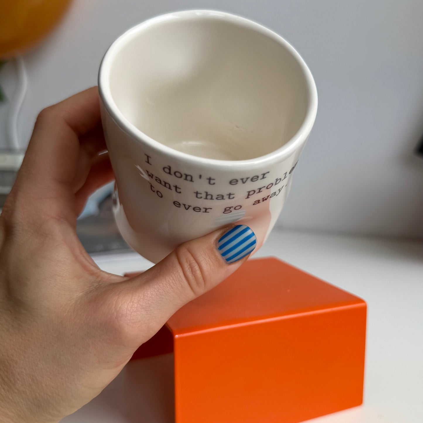 Heated crumpled cup I don't ever want