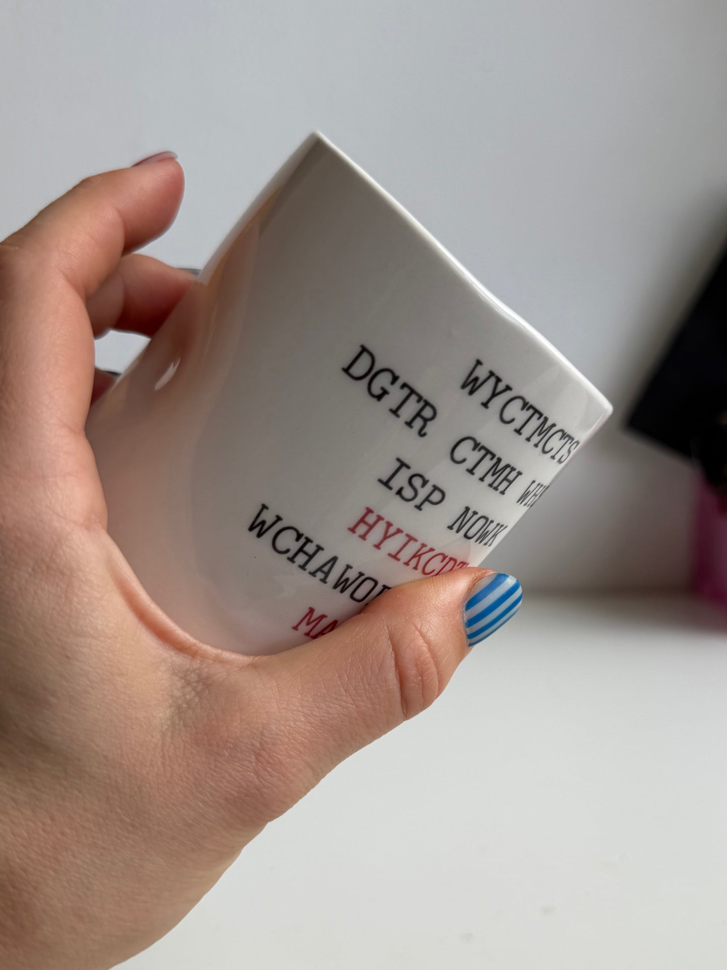 Heated crumpled cup WYCTMCTS