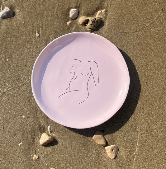 Ceramic plate "Tender Body"