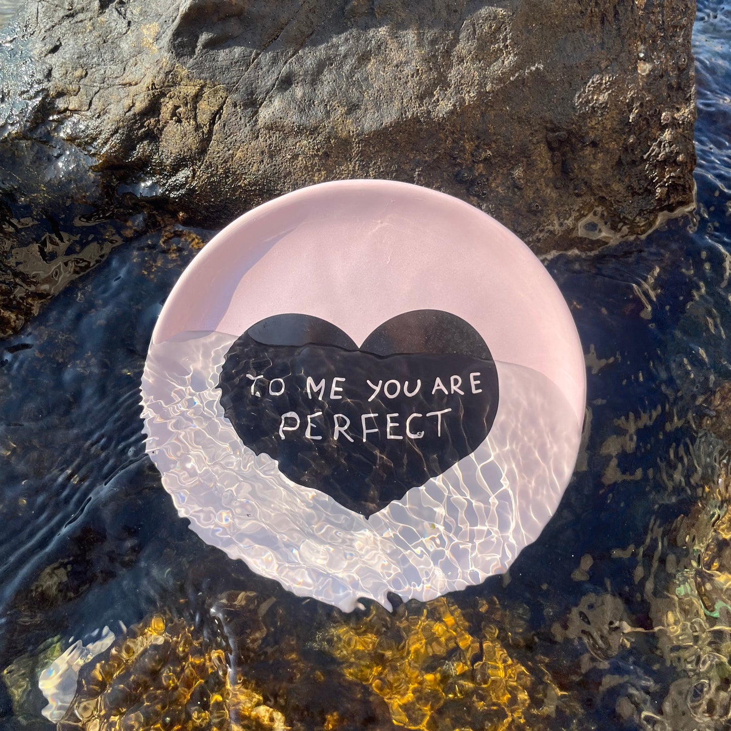 Ceramic plate "To me you are perfect"