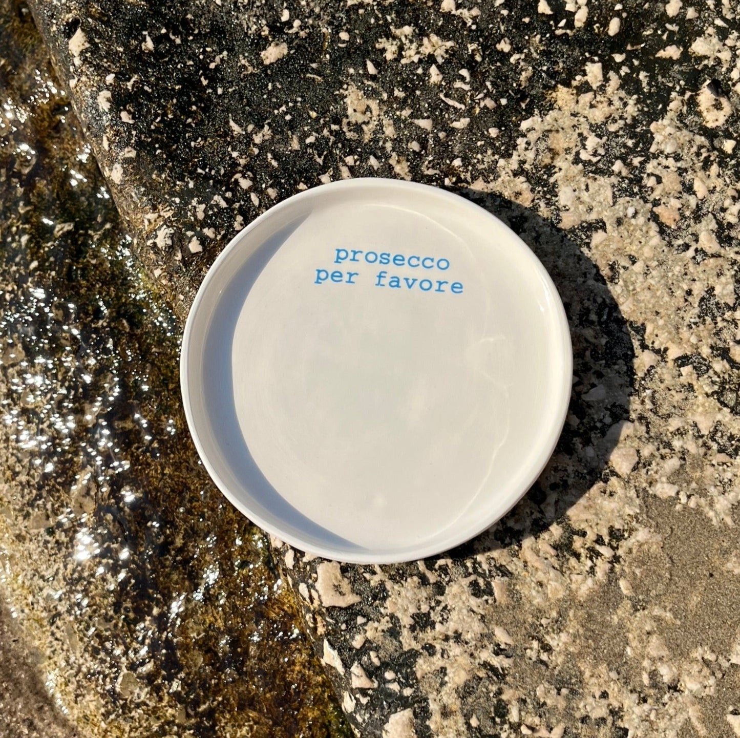 Ceramic plate "Prosecco per favore"