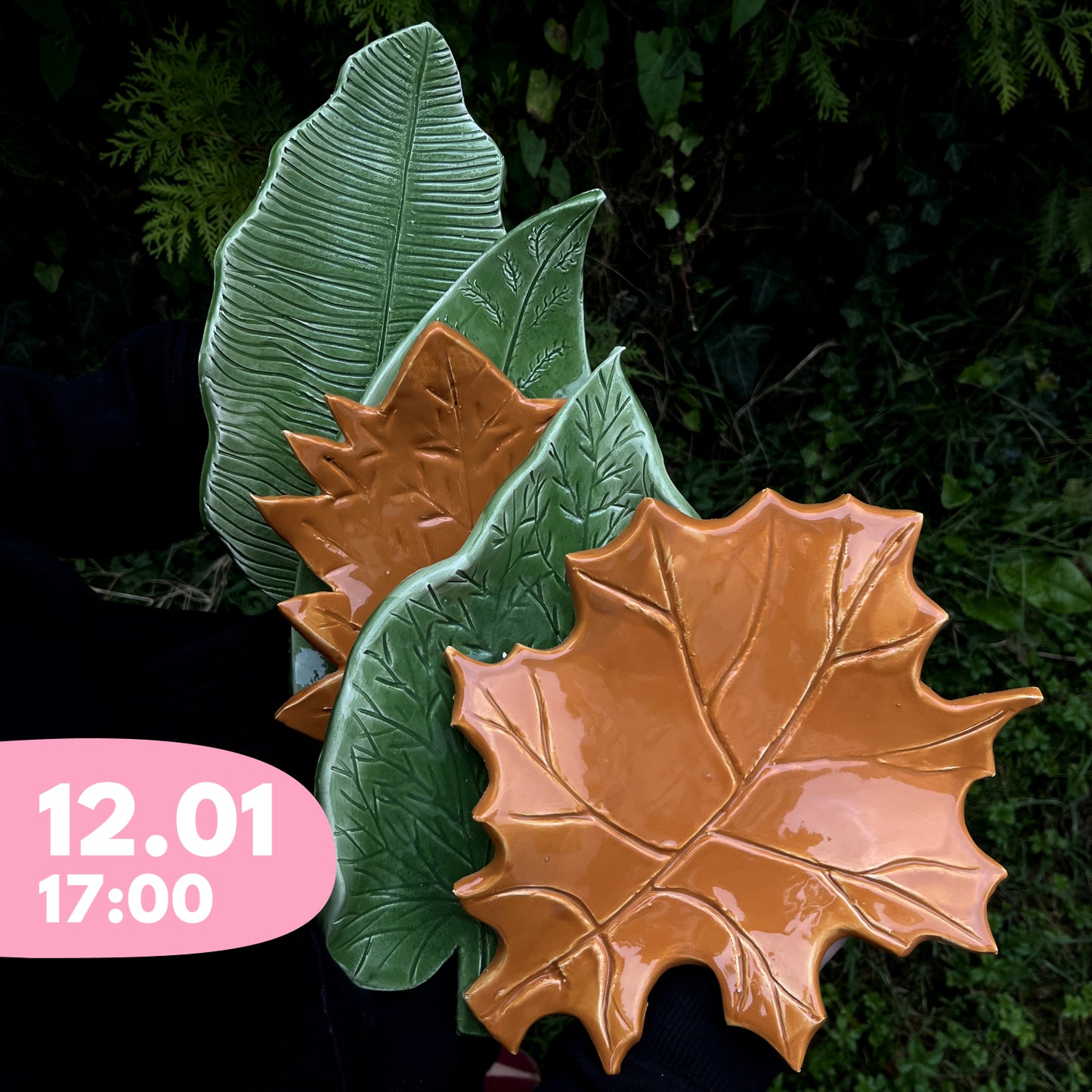 Clay & Wine: Leaf plates | workshop