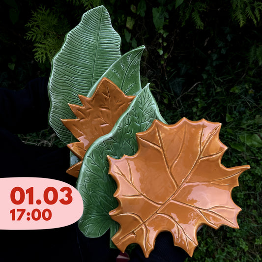 Clay & Wine: Leaf plates | workshop