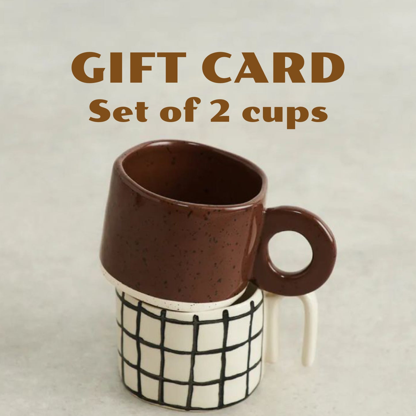 Digital Gift card: Set of 2 cups workshop