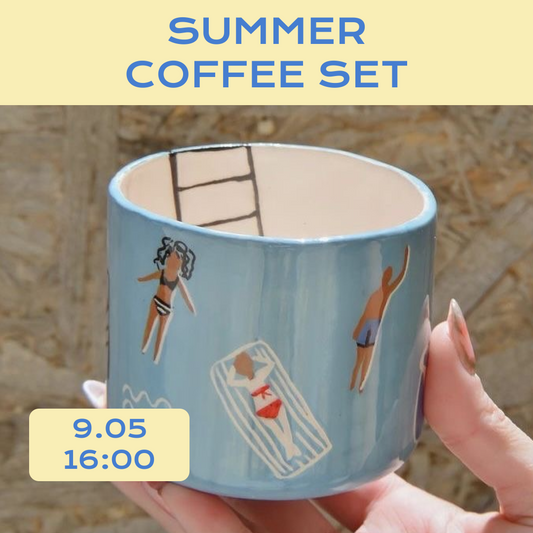 Summer Coffee Set: Clay, Coffee & Slow Mornings ☀️☕