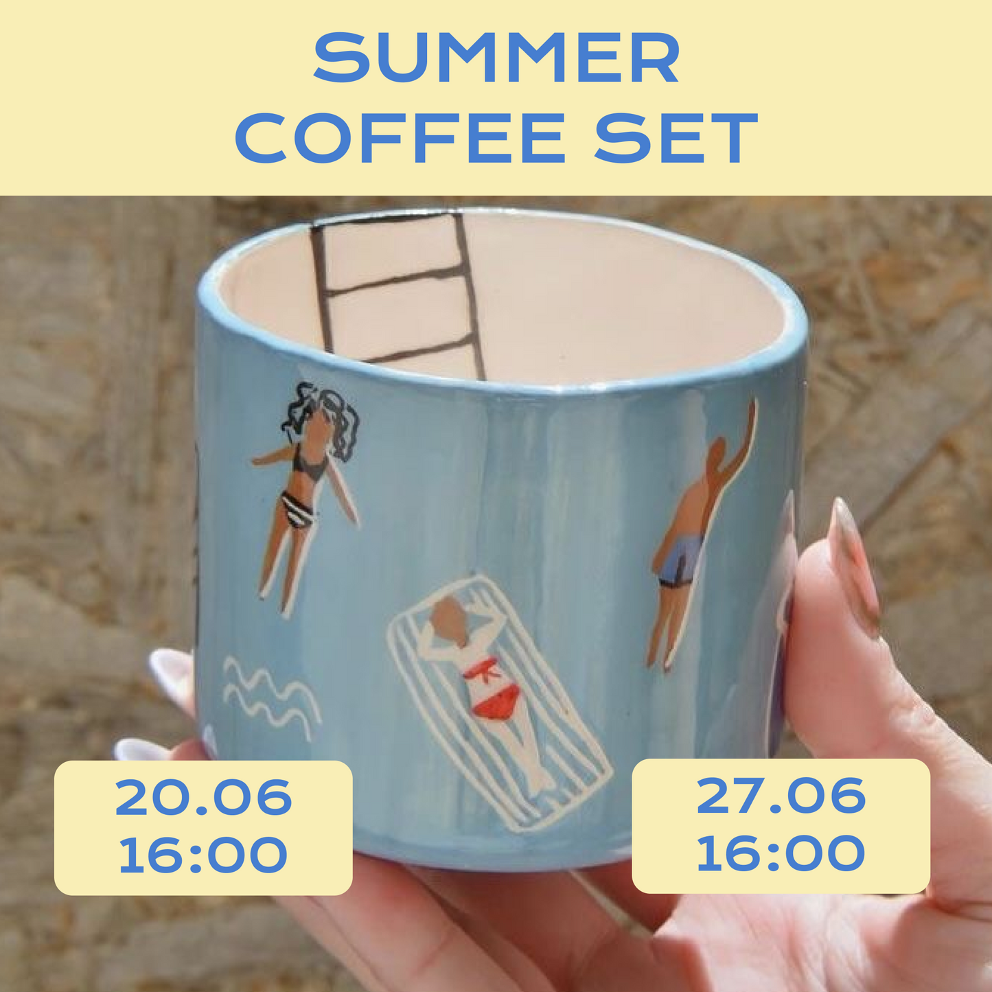 Summer Coffee Set: Clay, Coffee & Slow Mornings ☀️☕