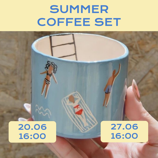 Summer Coffee Set: Clay, Coffee & Slow Mornings ☀️☕