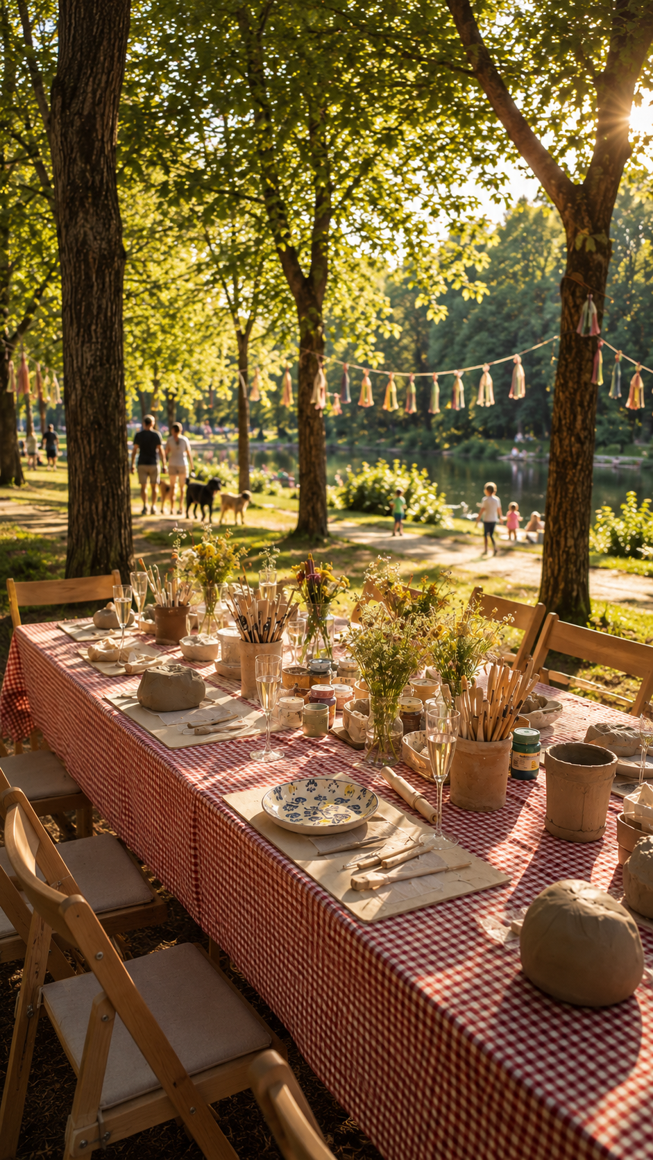 Beach, please! i puno vina 🍷🌞 - Ceramic cups & plates workshop at Bundek Park