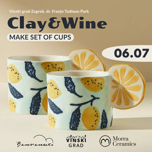 Clay & Wine by Benvenuti | Set of 2 Cups | 6.07 | Vinski Grad Zagreb