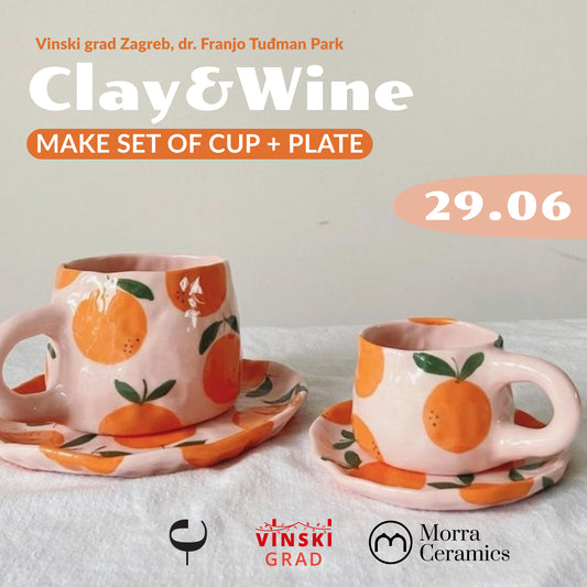 Clay & Wine by Enosophia | Set Cup+Plate | 29.06 | Vinski Grad Zagreb
