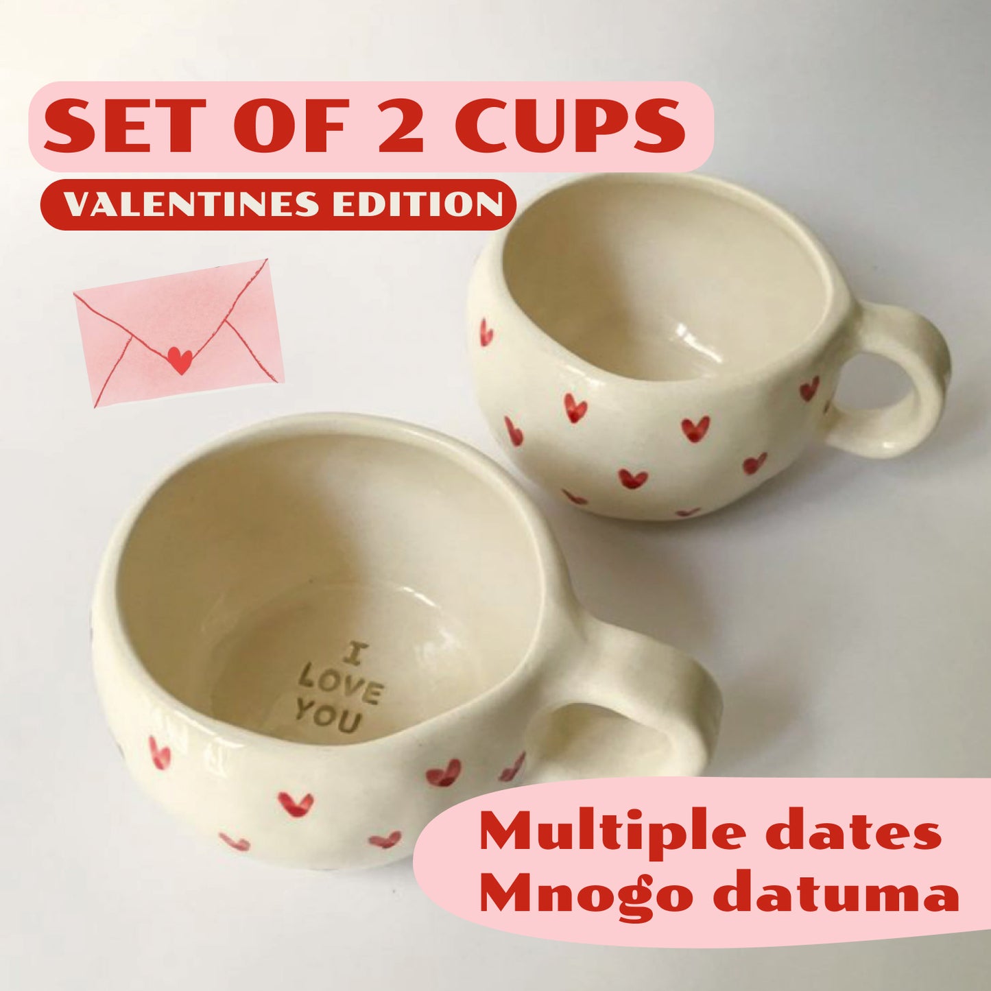 Valentine's Edition: Set of 2 cups | workshop