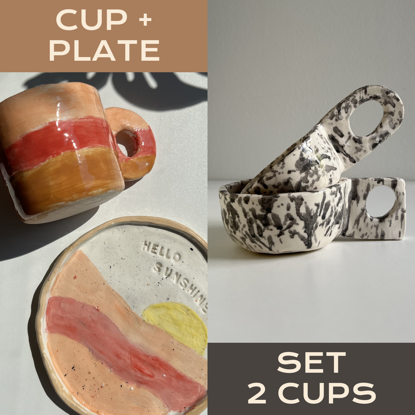 Keramik-Workshop – Machen Sie 2 Tassen ODER 1 Tasse + Teller