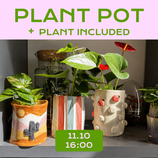 🌿 Workshop für Keramik-Blumentöpfe