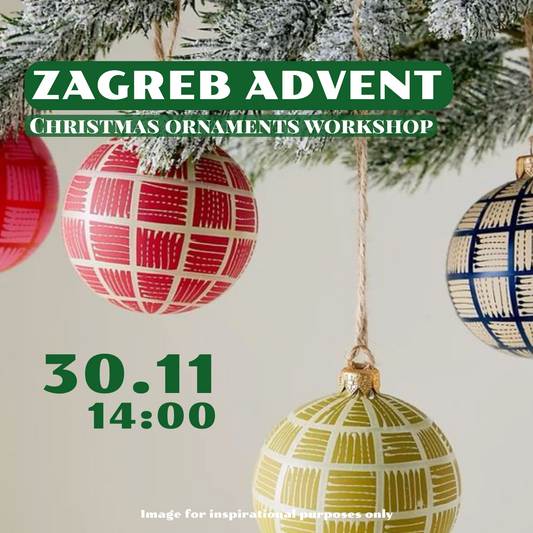 Advent Zagreb: Božićna keramička radionica – Set od 3 kuglice